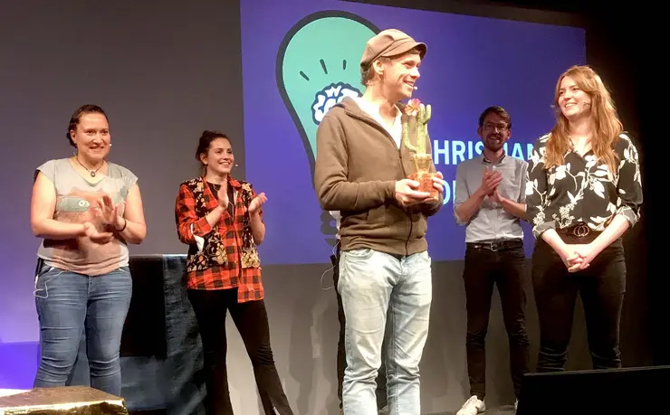 Christian Rombeck gewinnt 6. Erfurter Science Slam