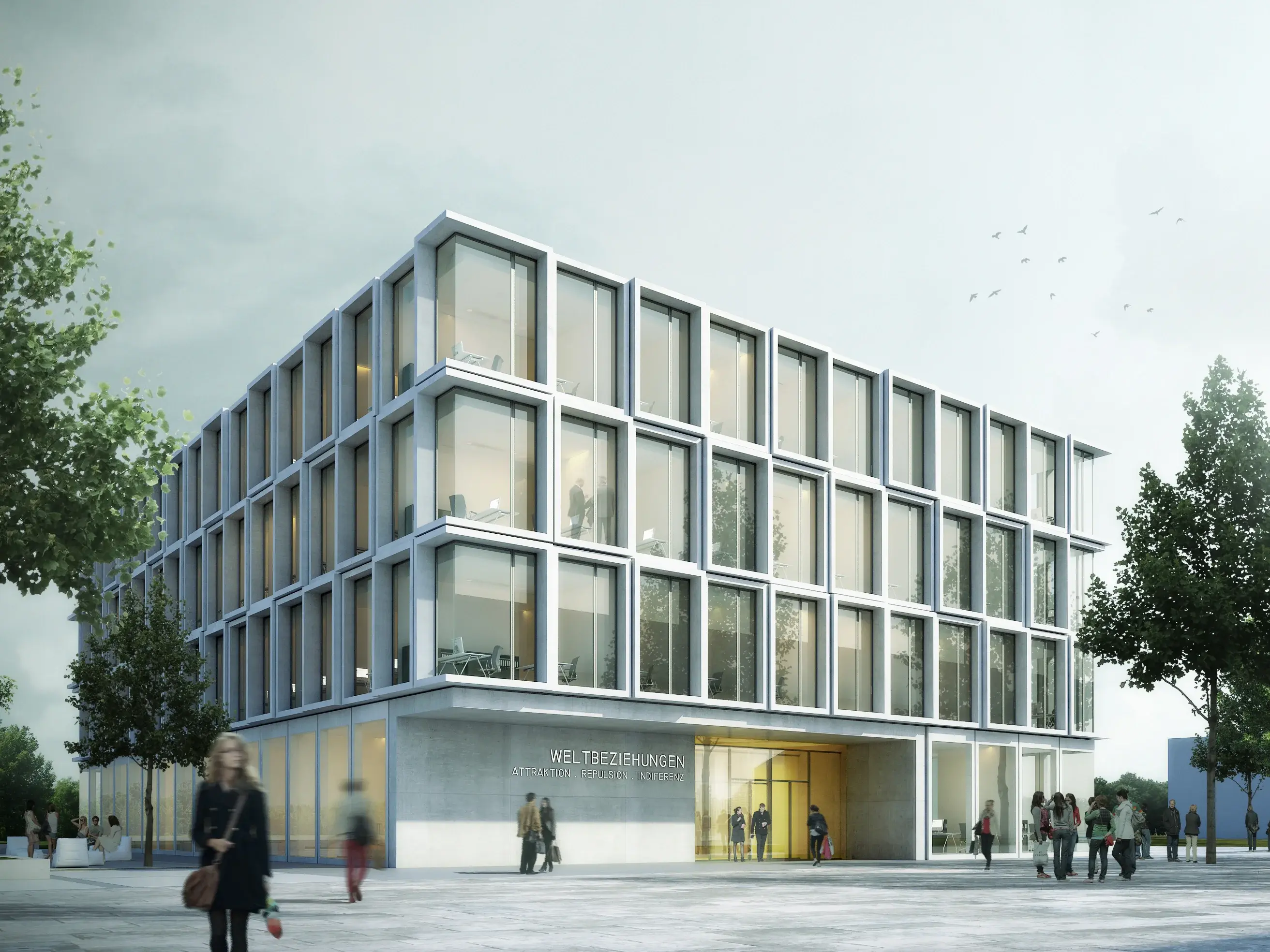 Visualisation of the "World Relations" research building
