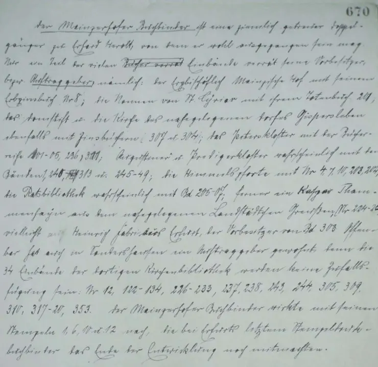 Letter from the estate Adolf Rhein