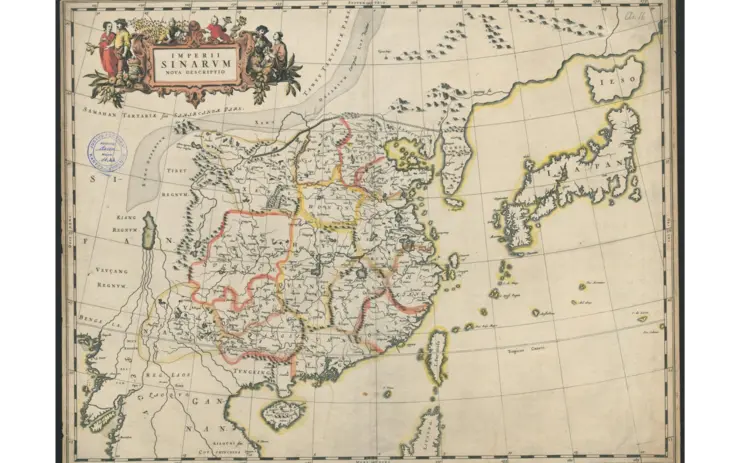 Map of China by Joan Blaeu (1650)