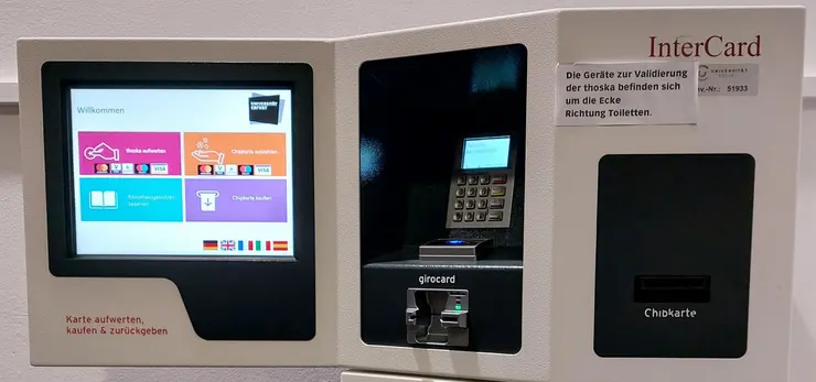 Aufwerter UB Erfurt, Bezahlautomat