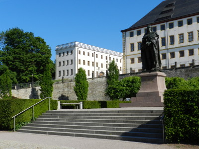 Außenansicht des Pagenhauses auf Schloss Friedenstein in Gotha