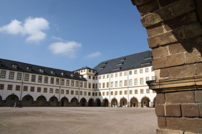 Blick in den Innenhof von Schloss Friedenstein