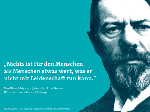Ansicht der Postkarte "Max Weber"