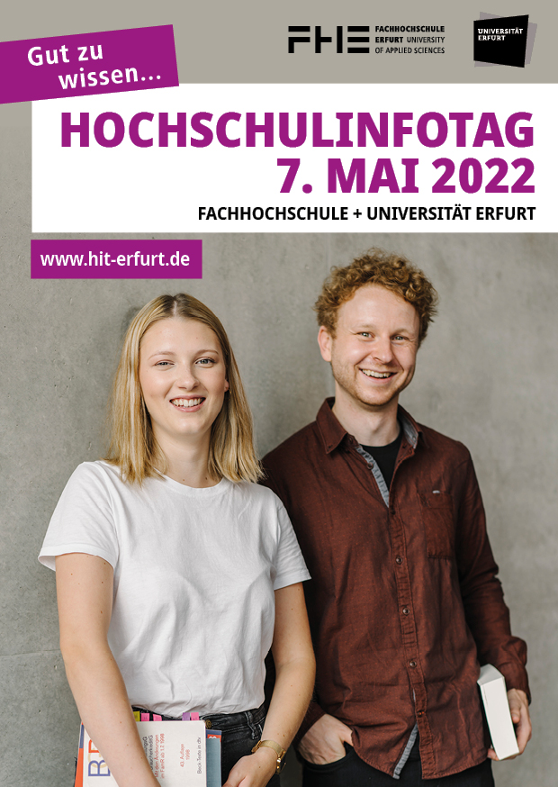 Flyer Hochschulinfotag Uni Erfurt 2022