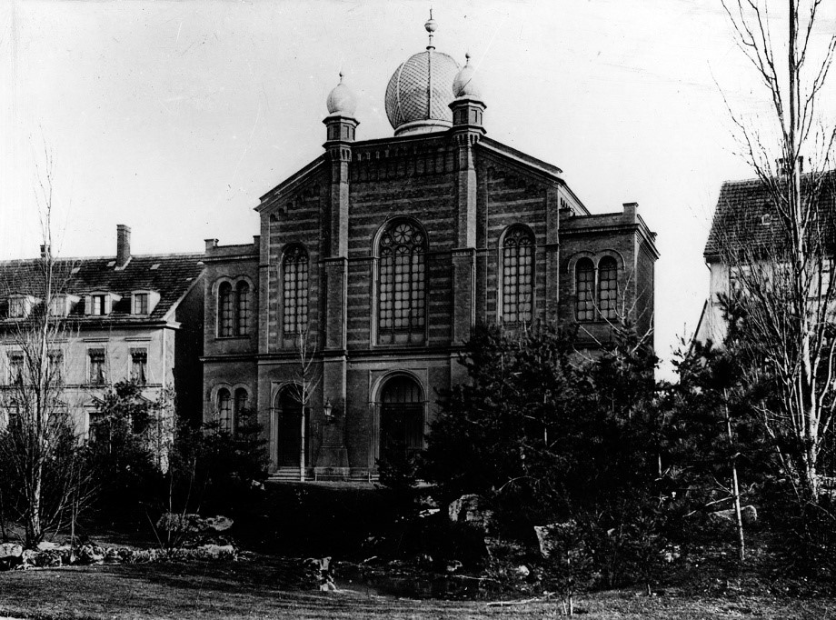 historische Aufnahme der Großen Synagoge in Erfurt