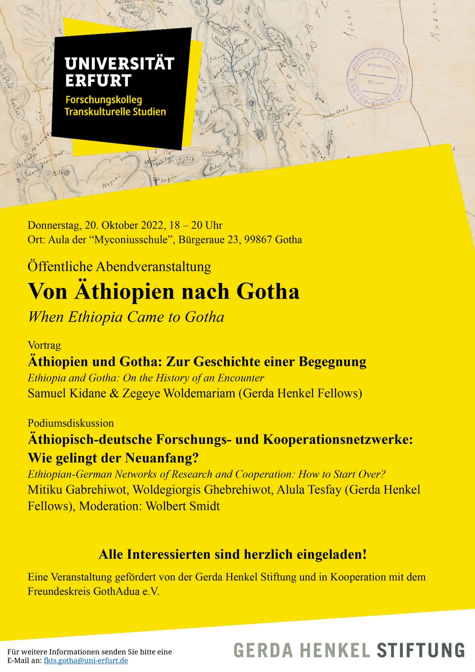 Plakat Von Äthiopien nach Gotha