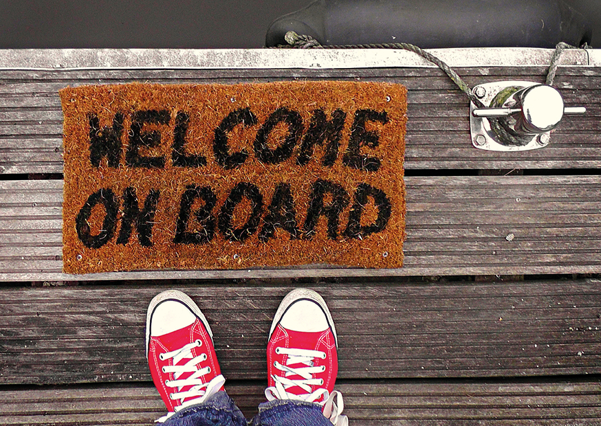 Fußmatte "Welcome on Board!"