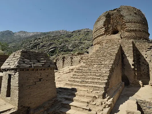 foto einer antiken Stupa