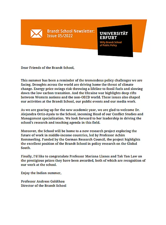 Fifth newsletter 2022