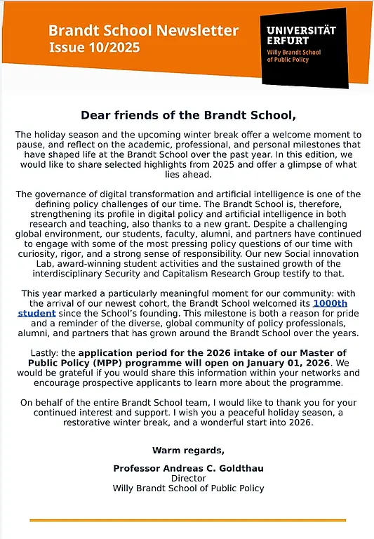 Newsletter 10/2025