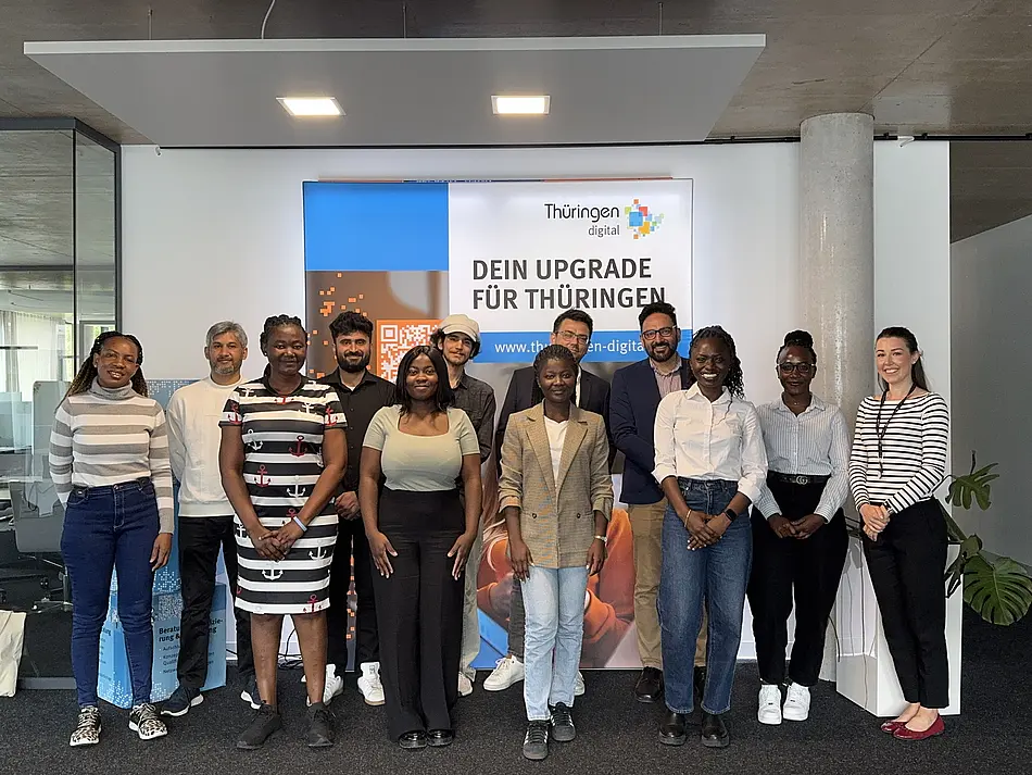 students visit Digitalagentur Thüringen