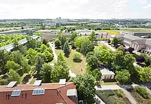 Campus der Universität Erfurt von oben