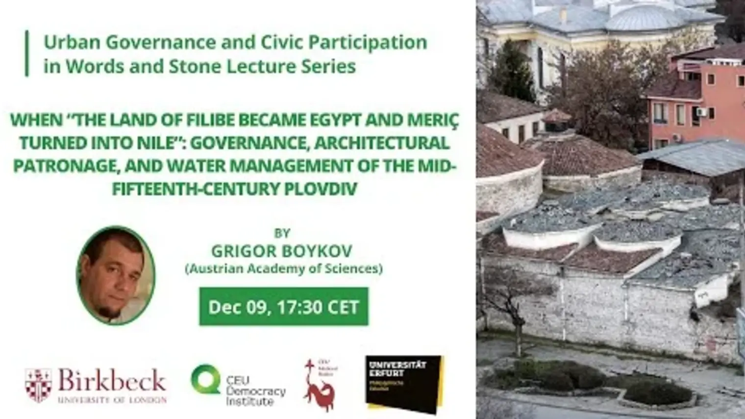 Title page of presentation 