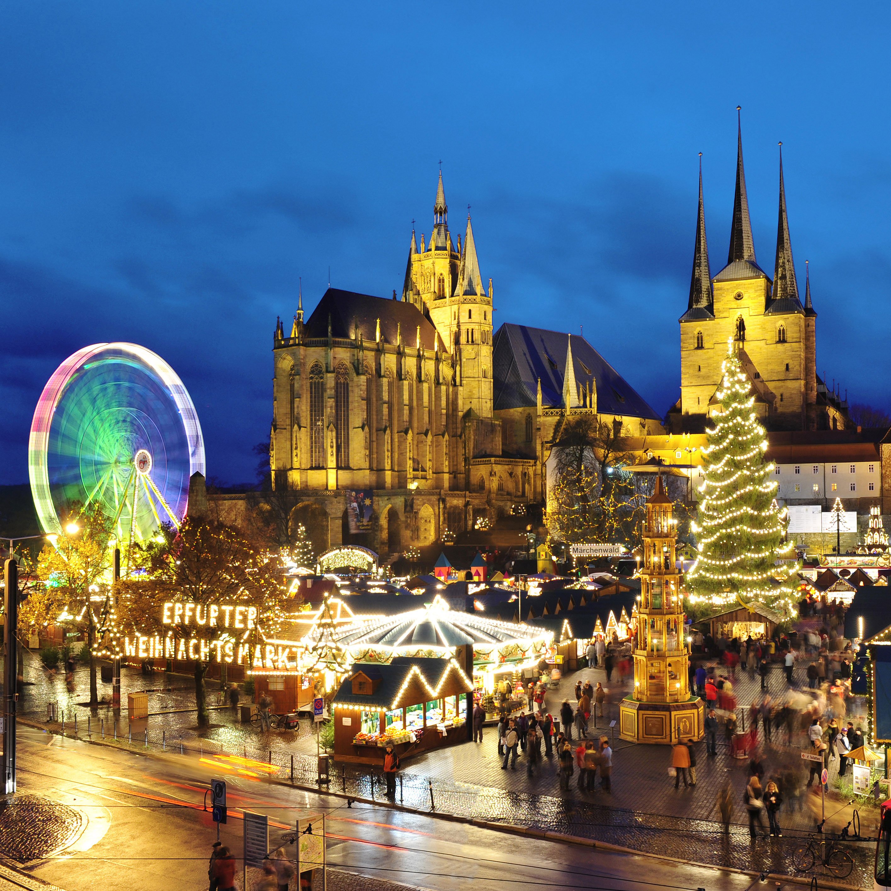 Erfurter Weihnachtsmarkt auf dem Domplatz