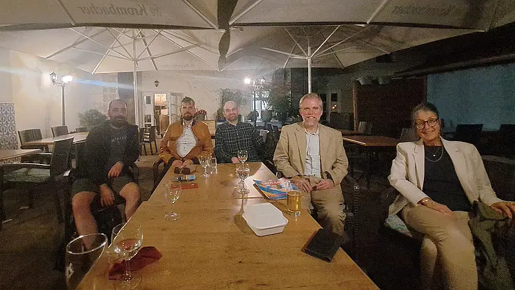 Group photo with Clark Lombardi