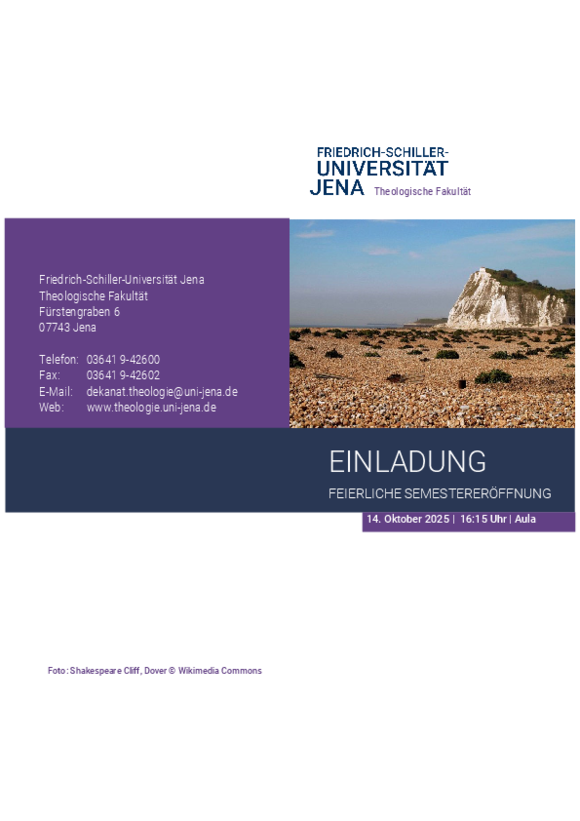Einladung zur Semestereröffnung