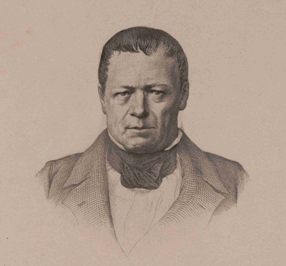 SPA: Wilhelm Perthes,1793-1853,Radierung
