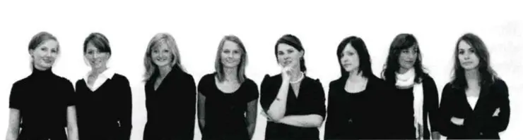 Mitglieder: Kristin Ramcke, Mareike Mewes, Julia Ebert, Anne Schulz, Madeleine Kling, Johanna Schade, Anja Schort, Kerstin Bienhaus (v.l.n.r.)