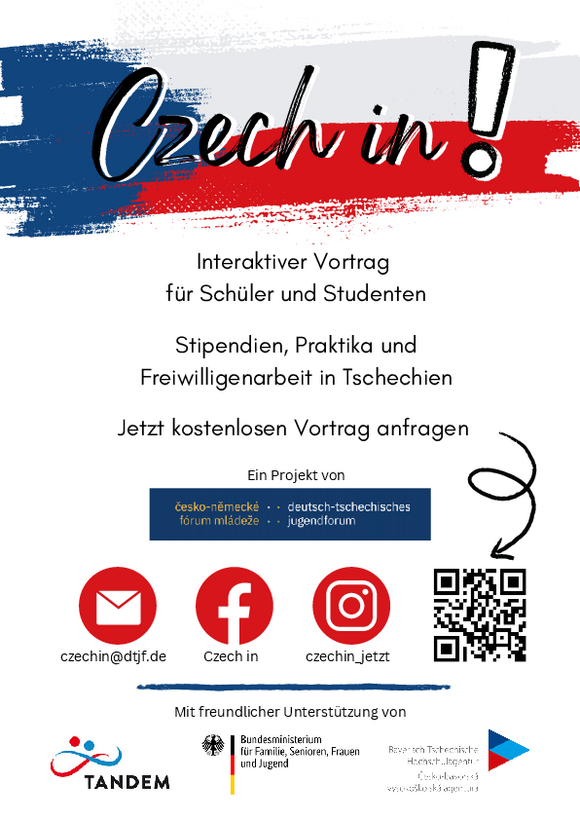 Plakat zum Vortrag Czech in