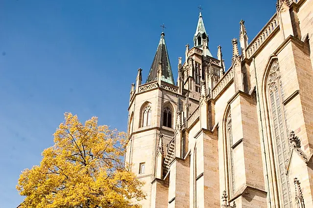Außenansicht Erfurter Dom, Domstraße 10, Katholisch-Theologische Fakultät, Universität Erfurt
