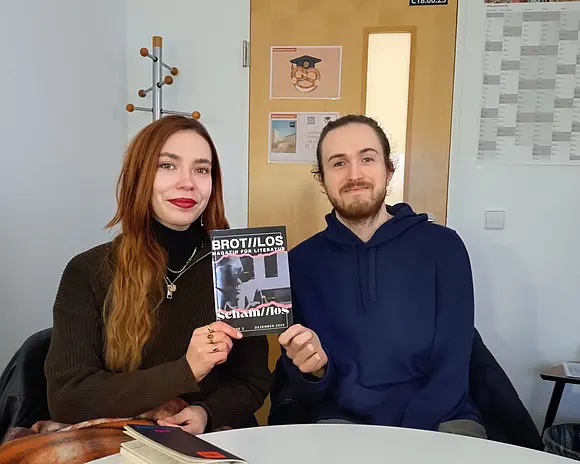 Maren Baumann und Leon Zechmann von brotlos