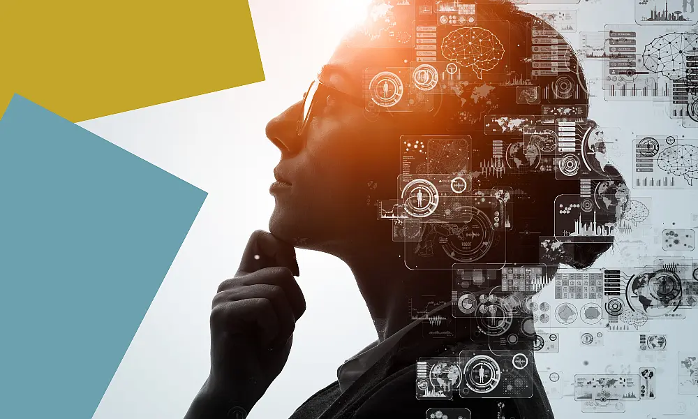 woman thinking about science