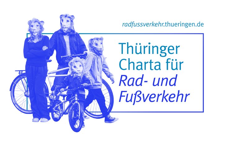Logo Thüringer Charta für Rad- und Fußverkehr