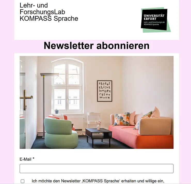 Foto Anmeldung Newsletter