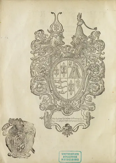 coat of arms of the dedicatee, Hans Jakob Fugger