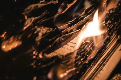 burning books