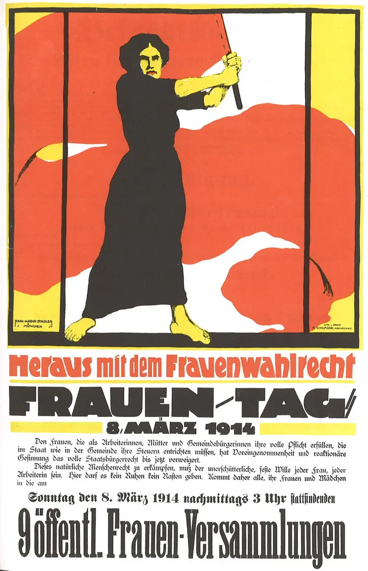 Frauentag 1914: Heraus mit dem Frauenwahlrecht