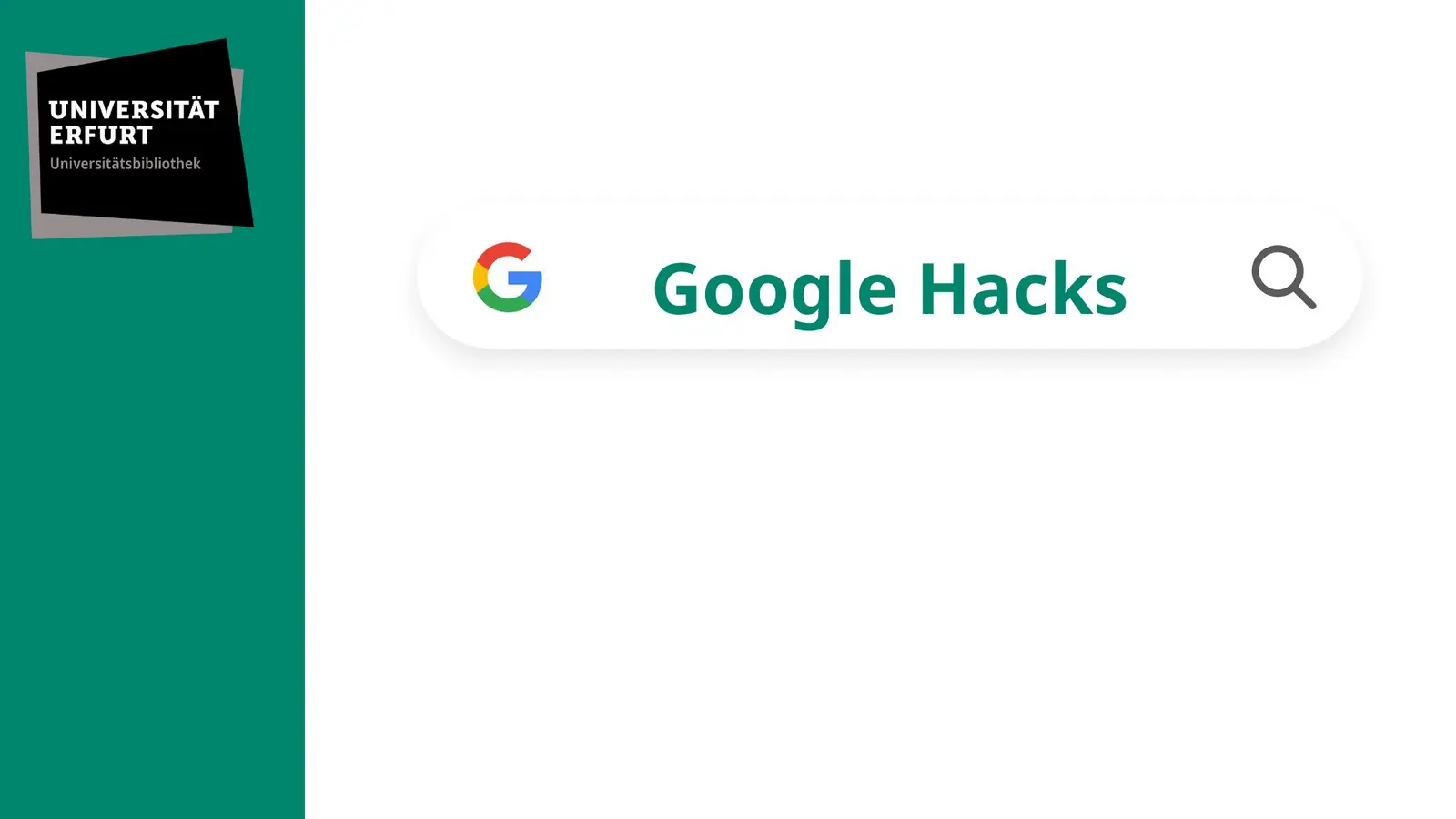Video zu Google Hacks