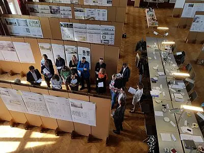 Jurysitzung Planungswettbewerb Forschungsneubau