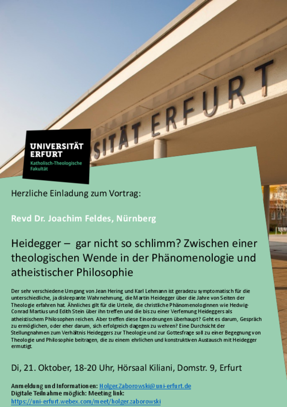 Plakat Joachim Feldes