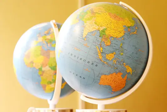 Globus im Klassenraum