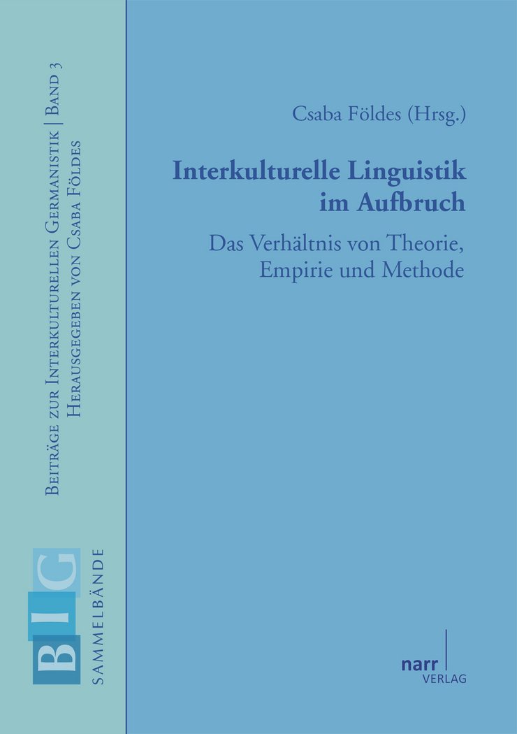 Cover "Beiträge zur Interkulturellen Germanistik, Band 3"