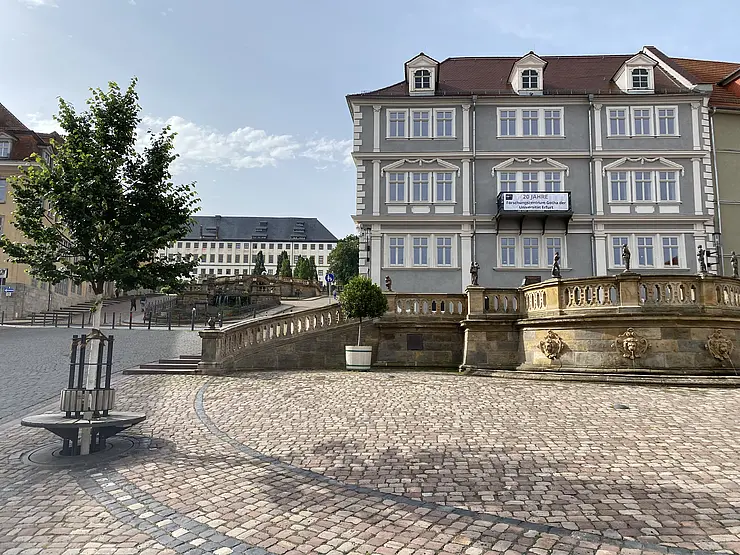 Gotha Research Centre seen from the Hauptmarkt