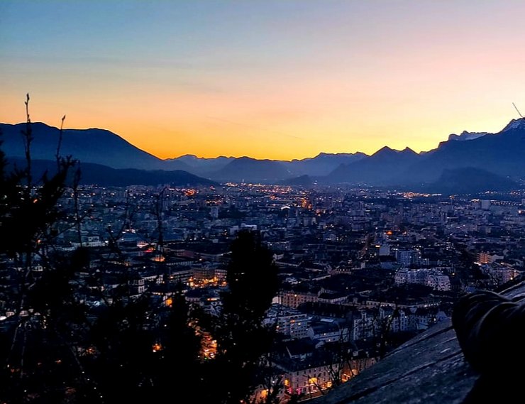 Blick über Grenoble