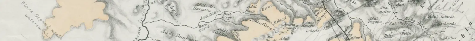 Karl Friedrich Schimper, Karte von Axum, Adua und Tigray