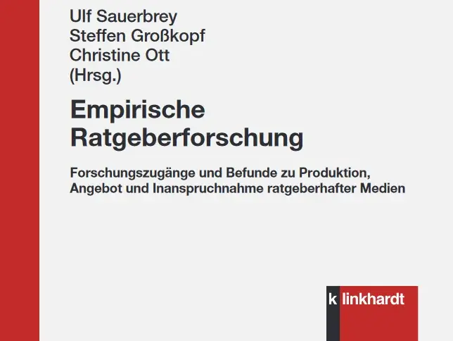 Cover des Sammelbandes "Empirische Ratgeberforschung" (2024)