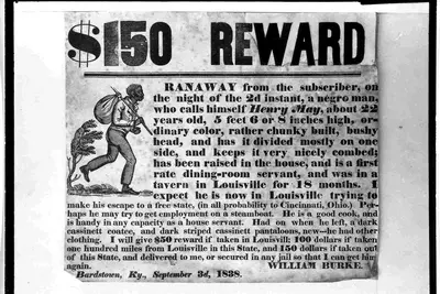 Historical fugitive slave ad 