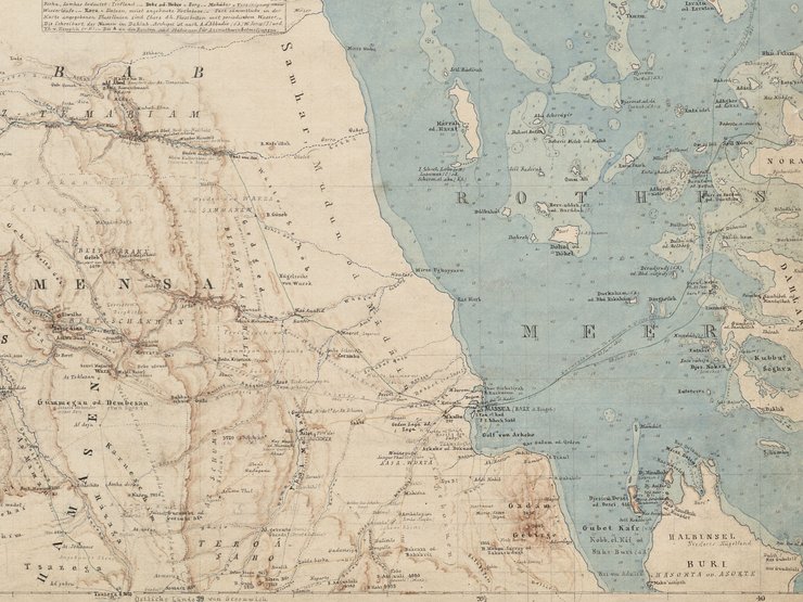 Karte Nord-Abessinien 1864