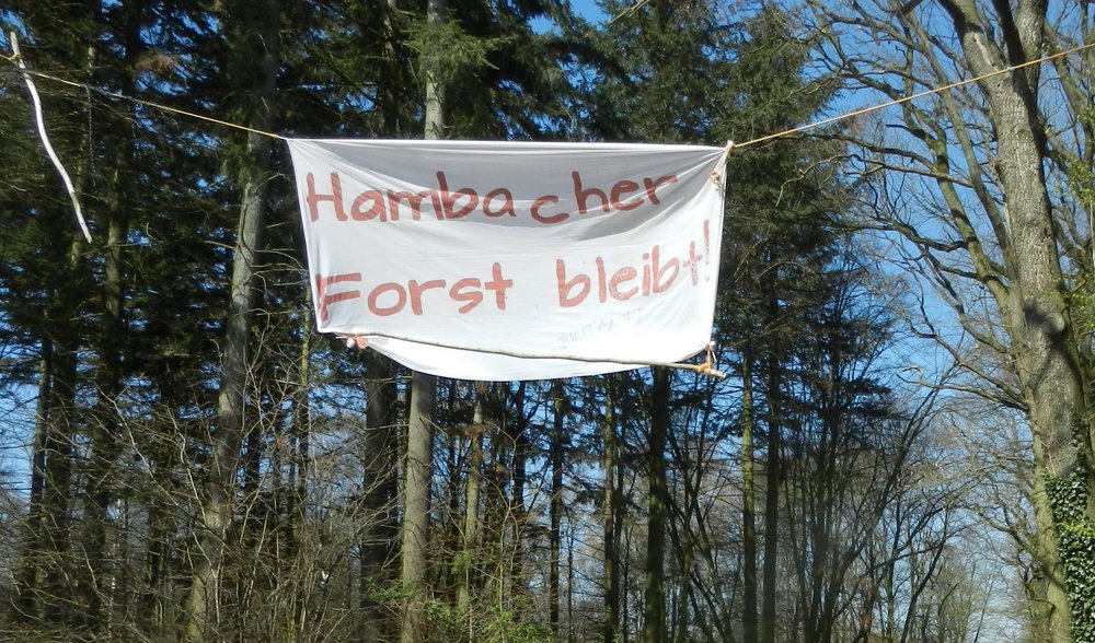 Protestschild Hambacher Forst