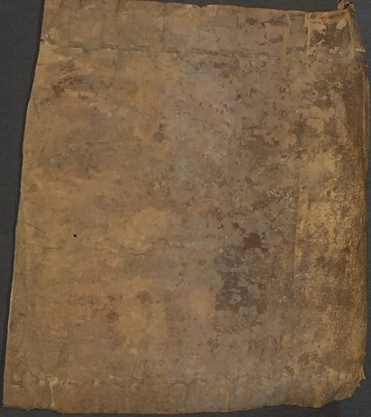 Rückdeckel der Handschrift CA. 12° 11