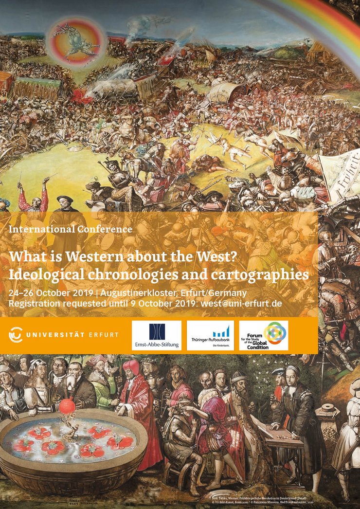 Plakat zur internationalen Tagung What is Western about the West