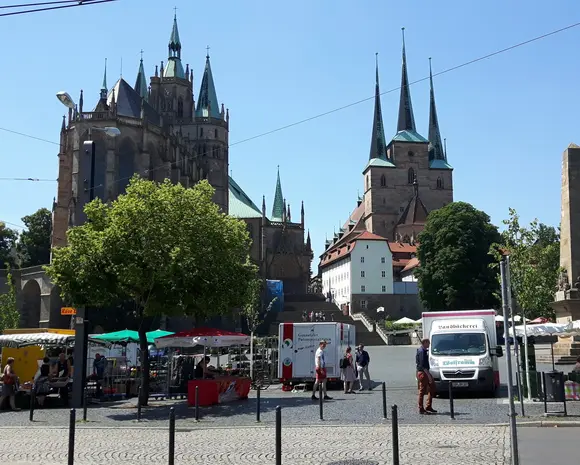 Markt und Dom in Erfurt