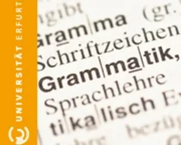 Das Profilbild zeigt den Eintrag "Grammatik" in einem deutschen Wörterbuch.