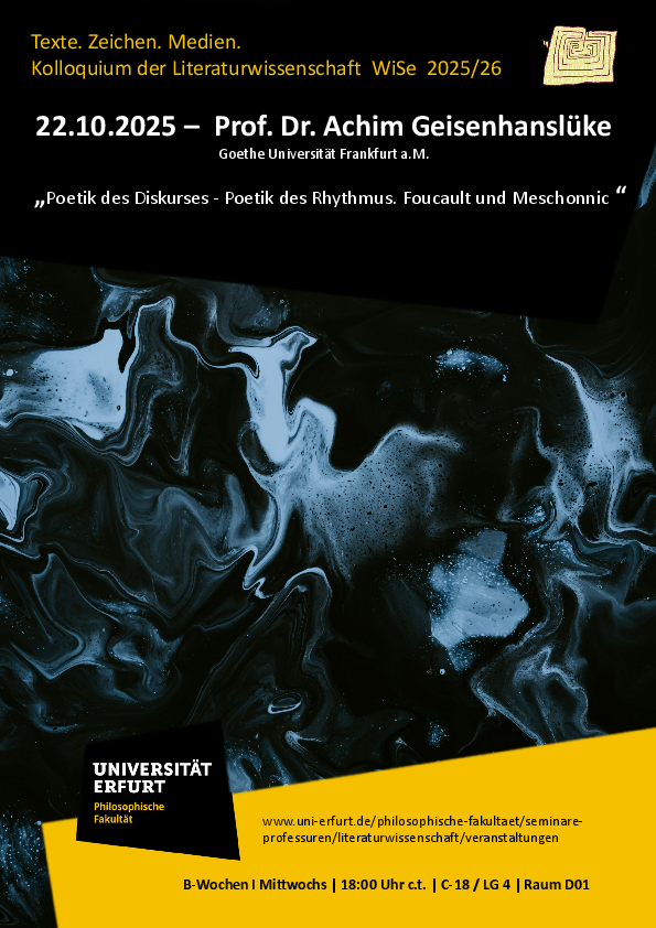 Plakat TZM Geisenhanslüke WiSe 2526