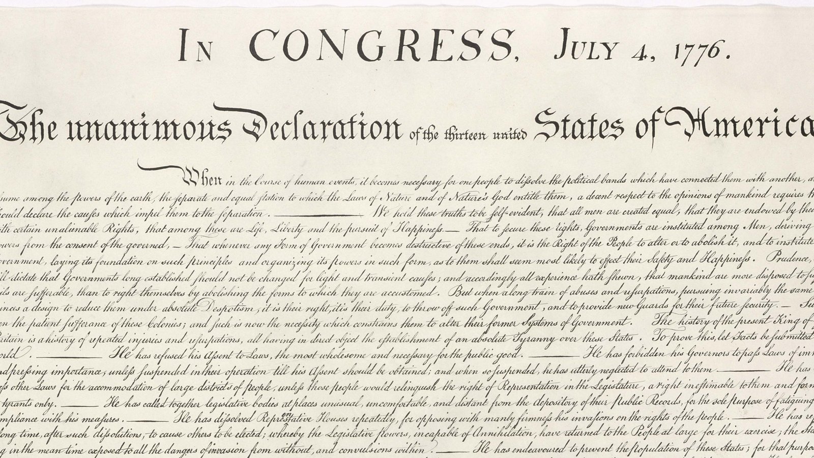 Bild zeigt Unabhängigkeitserklärung